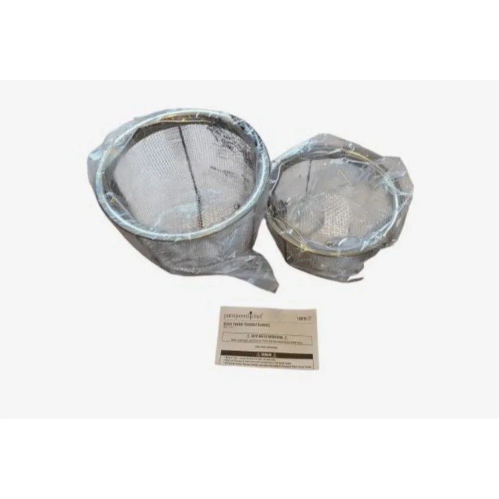 Pampered Chef New Steam Baskets Set for Quick Cooker Pressure Cooker #100118 - Picture 2 of 2